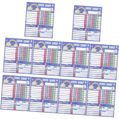 NUOBESTY 10 uzlīmju komplekts, kurā ir uzdevumu saraksts Magnētiskās uzlīmes meitenēm Uzvedības veicināšanas uzlīmes skolotājiem Uzvedības tabula Mājas Magnetic