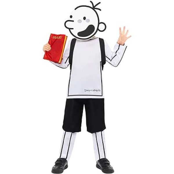 amscan Unisex Kids Officially Licensed Diary of a Wimpy Kid Costume Age: 4-12 Years