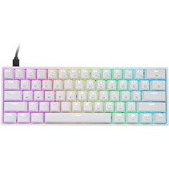 Epomaker GK61 61 taustiņi, karsti maināma 60% mehāniskā tastatūra ar RGB aizmugurgaismojumu, ABS taustiņu vāciņi, putekļu necaurlaidīgs IP68 ūdensizturīgs Win/Mac/Gamers