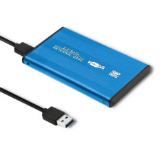 Case for 2.5 inch sata3 hdd/ssd drive | usb 3.0 | blue