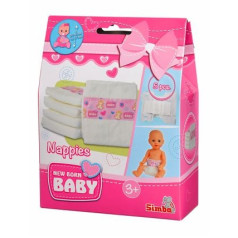 5 diapers for a new born baby doll