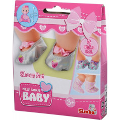 A set of shoes for a new born baby doll