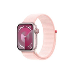 Watch series 9 gps + cellular, 41mm pink aluminum case with light pink sports band