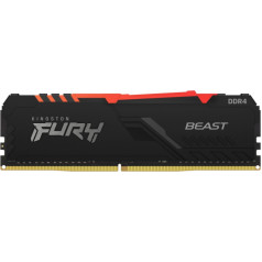 Atmiņa ddr4 fury beast rgb 8gb (1*8gb)/3200 cl16