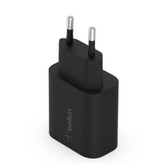 25 W USB-C PD 3.0 pps sienas lādētājs, melns