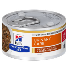 Hill's feline c/d urinary care gulašs ar vistu - mitrā kaķu barība - 82 g