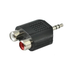 Ssq ha6 - adapteris 2 x sieviešu RCA - 3,5 mm stereo ligzda