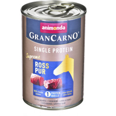 Animonda grancarno single protein: horse meat - wet dog food - 400g