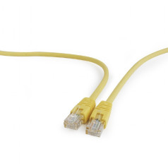 Cat.5e patch cord cable with molded sheath, 1.5 m yellow