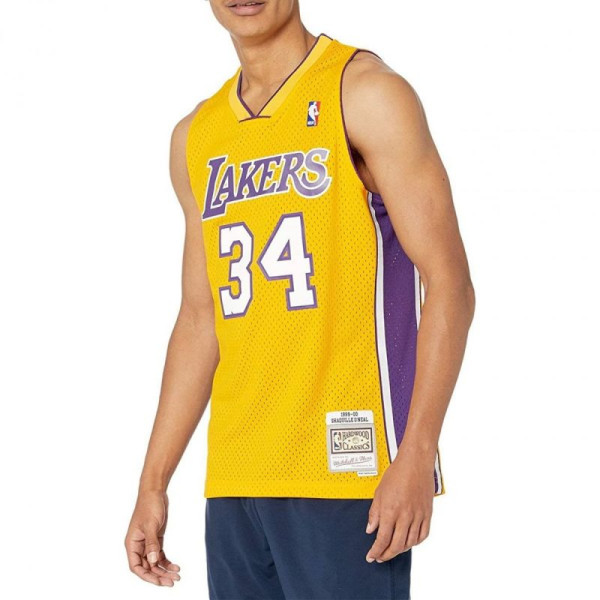 Mitchell & Ness Losandželosas Lakers NBA Swingman Home Džērsija Lakers 99 Šakils O`Nīls SMJYGS18179-LALLTGD99SON / S