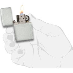 Zippo šķiltavas 13 Brushed Sterling Silver