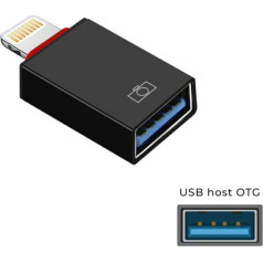 Goodbuy adapteris OTG USB -> lightning melns