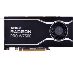 amd radeon pro w7500 8gb gddr6 graphics card, 4x displayport 2.1, 70w, pci gen4 x8