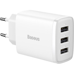 Baseus Compact Wall Charger 3 x USB / 17w