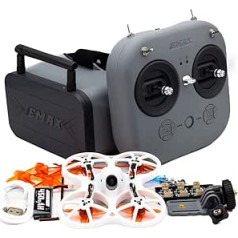 EMAX FPV Drone EZ Pilot Pro RTF komplekts, pirmās personas skata droni ar 1200TVL E01 kameru, 25-100-200 VTX pārslēdzams, mini drons ar brillēm un E8 radio raidītājs bērniem, pieaugušajiem un iesācējiem