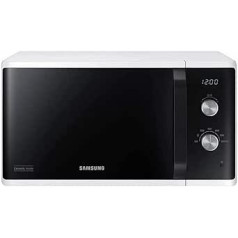 Samsung MW3500 mikroviļņu krāsns MS23K3614AW/EG / 800 W / 23 L gatavošanas kamera / 48,9 cm platums / pret skrāpējumiem izturīga keramikas emaljas iekšpuse / 6 jaudas līmeņi / balts