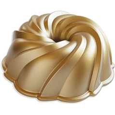 NordicWare Swirl Die-Cast alumīnija cepšanas veidnes diametrs 26 x 10 cm īpaši kvalitatīvs, ražots ASV