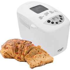 Adler ad 6019 bread machine (1250 g; 1100w; 12 programs; white)