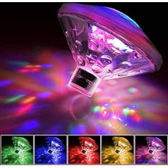 Esoes LED Underwater Light Bath Light Pond Pool Colourful Floating Lamp Waterproof Party Glow Night Lights Underwater Disco Lighting Light 7 Lighting Modes (Pack of 2)