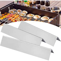 Bodhi2000 Flavorizer Bars, langlebige Flavorizer Bars aus Edelstahl 304, Flavorizer Bars Ersatz, Gasgrill-Frontsteuerung für den Schutz von Grill- und Kochherden im Freien 3gab.