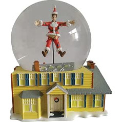 Department 56 National Lampoon's Christmas Vacation Santa Clark and The Griswold House Shaped Water Globe, 13 cm, daudzkrāsains