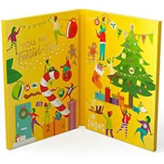 Lipton | Tee-Adventskalender | ideāls für Teeliebhaber | festliches Geschenk | zum Teilen für Familie und Freunde | mit 12 Šķirot | 48 Teebeutel