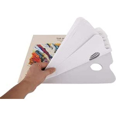 A3 tear-off palette, tear-off palette, paper palette pads, artist colour matching paper palette pad, coated paper