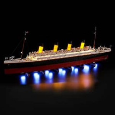 BRIKSMAX LED apgaismojuma komplekts priekš Lego Creator Lego Titanic - saderīgs ar Lego 10294 celtniecības bloku modeli - bez Lego komplekta