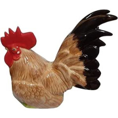 B2SEE LTD Quality Jumbo Large Ceramic - Chicken - Rooster - Money Box - Piggy Bank - Safe - Gift Figure Original Eyecatcher Money Chicken Approx. 30 cm Diameter