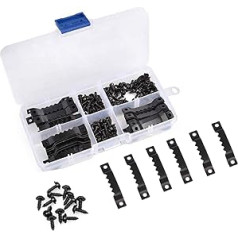 100 Pieces Sawtooth Picture Frame Hangers Small Heavy Duty Photo Wall Oil Painting Mirror Saw Tooth Hooks with Screws