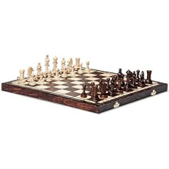 Brand New Hand Crafted Tournament 76 Wooden Chess Set 39cm x 39cm