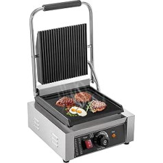 Komerciāls Panini Press Grill 220V Elektriskā Sviestmaižu Preses Grils 1800 W Sviestmaižu Preses Maker Tosteris Viena galviņa Panini Grill Press Tosters Sviestmaižu komerciāla mašīna virtuvei