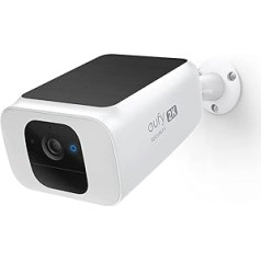 eufy Security S230 SoloCam S40 bezvadu āra drošības kamera ar WiFi, prožektors, saules panelis, saules baterija, 2K izšķirtspēja, IP67 ūdens aizsardzība, bezmaksas izmantošana