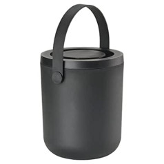 Zone Denmark Circular Bio Rubbish Bin, Waste Bin, Diameter 16 cm, Height 19.5 cm, 3 Litres, Black