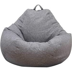 Dandelionsky Classic pupiņu maisa dīvāna pārvalks Lazy Lounger pupiņu maisa uzglabāšanas krēsla pārvalks pieaugušajiem un bērniem bez pildījuma, 100x120 cm