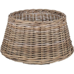 URBNLIVING Rattan Christmas Tree Skirt 50 x 26 cm Natural Bamboo