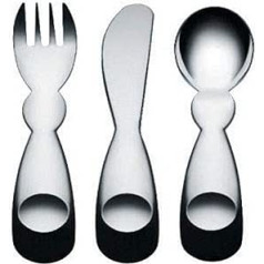 Alessi AM41S3 Kinderbesteckgarnitur, Silber