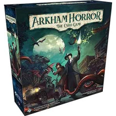 Fantasy Flight Games , Arkham Horror The Card Game: pārskatīts pamatkomplekts, kāršu spēle, vecumā no 14 gadiem, no 1 līdz 4 spēlētājiem, no 60 līdz 120 minūtēm spēles