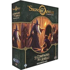 Asmodee - The Lord of the Rings, The Card Game: The Society of the Ring Expansion Saga, 1-4 Players, Ages 14+, Italian Edition