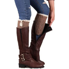 Women's Rivet Lace Koly Long Women Stretchy Boot Cuff