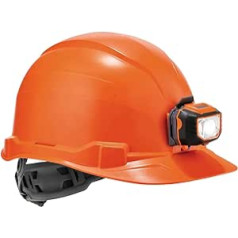 Ergodyne Skullerz 8970LED oranža cietā vāciņa stila sprūdrata piekares cepure ar gaismu