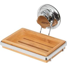 Compactor TPU ABS Chromium-Plated Steel and Bamboo Soap Dish Holder