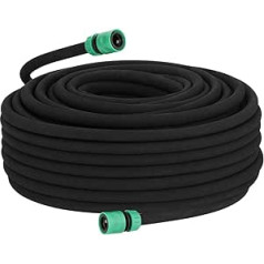 Hillvert HT-Costigan-50X12S02 Drip Hose 50 m + Tap Piece + Sealing Nozzle Pearl Hose Garden Watering