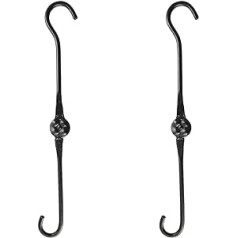 Achla Designs SSE-02-2 S-Hook pagarinātājs, melns