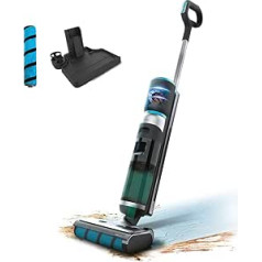 Cecotec Electric Mop FreeGo Wash & Vacuum. 200 W, Scrubbing and Vacuuming Simultaneously, 35 Minutes Autonomy, Absorbent Jalisco Roller, Tank for Clean and Dirty Water, Sprayer and Base