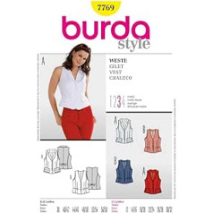 Burda Schnittmuster 7769 Weste Gr. 38-58