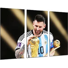 DKORARTE Pasaules kauss Lionel Messi zelta bumba Modern Photo Picture 97 x 62 cm Ref 27402