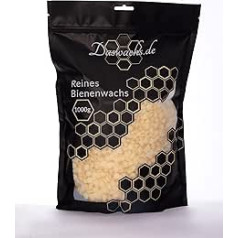 daswachs.de Bee Wax (Yellow Beeswax) (1000) g 100% Natural Product Quality Product Pure Beeswax