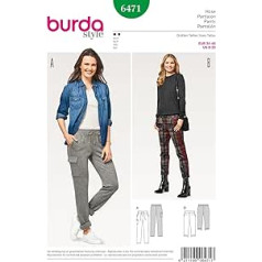 Burda Patron bikses 6471, papīrs, baltas, 19 x 14 x 0,5 cm