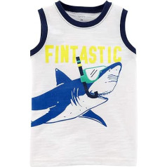 Carter's Baby Boys' Shark Slub Jersey Tank, 24 mēneši